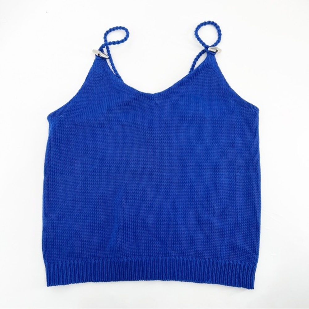 Ralph Lauren Premium Knit Royal Blue Toggle Tank Size XL